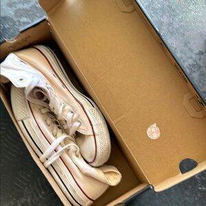 Converse High-Top Sneakers in Off-White